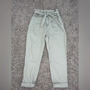 Abercrombie and Fitch Green High-Waisted Pants
